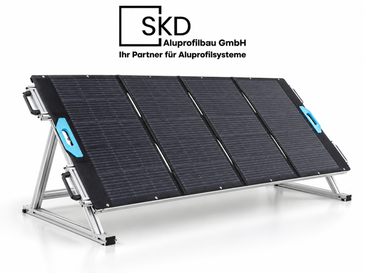 Solarpanele mit Aluminium-Montagesystem