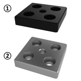 Transport- und Fußplatte 80x80 ZN. Abb. 1